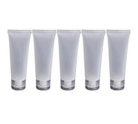 Gemini_mall® Travel Bottles 5 Squeezable & Refillable TSA Approved Cosmetic Travel Containers Bottle for Liquids Shampoo, Conditioner, Soap, Lotion, Sunblock, Toiletries etc (50ml, Matte)