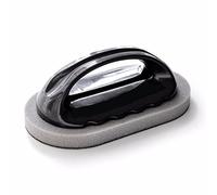 Gemini_mall® Washing Cleaning Brush Bathtub Sponge Bottom Scrubber Cleaning Tool with Handle for Bathroom Kitchen Floor Wall Tile (Black)