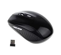 Gemini_mall® Wireless Mouse, 2.4G USB Wireless Mice Optical PC Laptop Notebook Computer Cordless Mouse with Receiver, 6 Buttons, for Windows Mac Linux Vista Macbook Pro Apple iMac (Black)