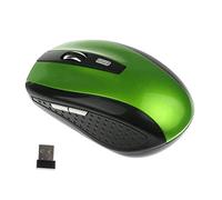 Gemini_mall® Wireless Mouse, 2.4G USB Wireless Mice Optical PC Laptop Notebook Computer Cordless Mouse with Nano Receiver, 6 Buttons, for Windows Mac Linux Vista Macbook Pro Apple iMac (Green)