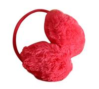 Gemini_mall Women's Fashion Plush Earmuffs Soft Warm Winter Earwarmers Outdoor Ear Warmers Red