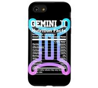 Gemini Nutrition Facts Zodiac Sign Astrology Blue Purple Case for iPhone SE (2020) / 7/8