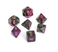 Gemini Poly 7 Set: Green-Purple/Gold Board Game - Brand New Sealed