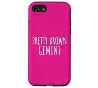 Gemini Pretty Brown Zodiac Sign Astrology Case for iPhone SE (2020) / 7/8