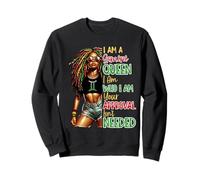 Gemini Queen Black Womens African American Juneteenth Sweatshirt