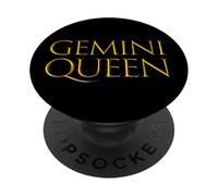 Gemini Queen Gift For Girl Birthdays in May - June Gemini PopSockets Adhesive PopGrip
