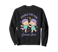 Gemini Sign Of Zodiac Cute For Kids Sweatshirt