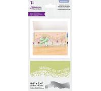 Gemini Slimline Curve Border Edgeables Metal Die - Sending All My Love