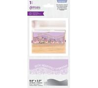 Gemini Slimline Curve Border Edgeables Metal Die - with Heartfelt Sympathy