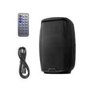 Gemini Sound As-2108Bt Active Bluetooth Pa System, 8" Inch Woofer 500W Watts Dj Speakers, Sd, USB, Xlr Input/Output, 2 X 1/4" Inch Microphone/Rca And Aux Inputs W/Handles, Tws