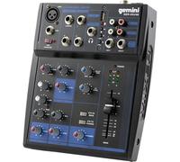 Gemini Sound Gem-05USB - Compact 5 Channel Analogue Mixer Including A Low-Noise Mic Channel, 2 Band EQ, USB Playback From USB Devices, And Bluetooth Streaming