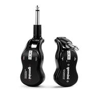 Gemini Sound GMU-G100 UHF Wireless Guitar System, Rechargeable 1/4" Transmitter & Receiver, 50+ M Range, Low Latency, Expandable for Electric & Acoustic Guitars, Bass & Keytar