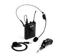 Gemini Sound GMU-HSL100 Professional Wireless Headset and Lavalier Microphone System with Rechargeable Receiver, Instant Plug & Play Connectivity for DJs, Singers, Public Speakers with Body Pack