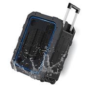 Gemini Sound Mpa-2400Gry 10", 240W Watts Wireless Portable Rechargeable Weatherproof Bluetooth Trolley Tailgate Speaker With Led Party Lights, 6 Dsp Modes, Microphone/Guitar Inputs, Fm Radio, USB