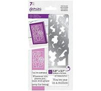 Gemini Stamp & Die Set-Pretty Petals, Silver, One Size,GEM-STD-PPAS