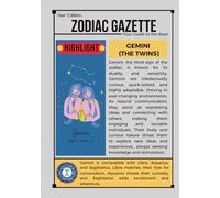 Gemini Star Edition: Zodiac Gazette: A Guided Journal for Cosmic Self-Discovery