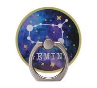 Gemini Star Sign Zodiac Phone Ring Holder Grip Finger 360 Mount Stand Mobile Universal Loop for All Smartphones
