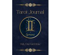 Gemini Tarot Journal Daily One Card Draw: Tarot Journal | Witchy Tarot Planner | Tarot Deck | Tarot Cards Reading Journal Notebook | Size 6"X9" | 120 Pages