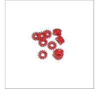 Gemini Taurus II & 3 Red Gear Grommets - 10-Pack Replacement Grommets for Ring Saw Stabilizer