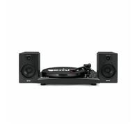 Gemini TT-900BB Stereo Turntable Music System - Belt Drive - Bluetooth input - Dual 50 Watt Stereo Speakers - Includes 45 Adapter (Black)