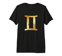 Gemini (Vintage Yellow) Zodiac Sign Premium T-Shirt