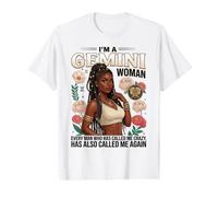 Gemini Woman Zodiac Funny Birthday Black Queen Crazy Value Graphic T-Shirt