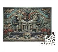 Gemini Zodiac 1000 Piece Jigsaw Puzzle,Impossible Challenge,Adults & Kids 14+,Home Wall Decor Aztec Art,Educational Toy,Premium Cardboard,Gift Idea,Stress Relief 38x26cm