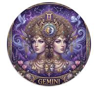 Gemini Zodiac 1000 Piece Jigsaw Puzzle,Impossible Challenge,Educational Toy,Premium Cardboard Dreamy,Adults & Kids 14+,Home Wall Decor,Gift Idea,Stress Relief (67.5x67.5cm)