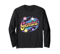 Gemini Zodiac Astrology Cosmic Horoscope Twins Long Sleeve T-Shirt