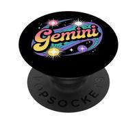 Gemini Zodiac Astrology Cosmic Horoscope Twins PopSockets Adhesive PopGrip