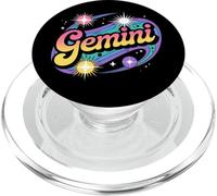 Gemini Zodiac Astrology Cosmic Horoscope Twins PopSockets PopGrip for MagSafe