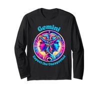 Gemini Zodiac Astrology Twins Expect the Unexpected Sign Long Sleeve T-Shirt