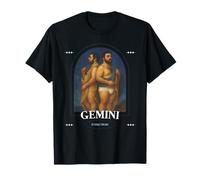 Gemini Zodiac Bear Cosmic Astrology Queer Twin Constellation T-Shirt