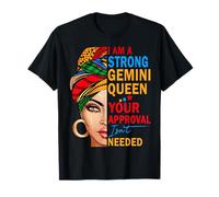 Gemini Zodiac Birthday May June Women Horoscope Queen T-Shirt