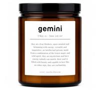 Gemini Zodiac Candle Gift for Her - Star Sign Definition Candle, Astrology Birthday Present, Vanilla Blossom Soy Wax Candle, Gift Ready
