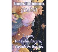 Gemini Zodiac Composition Notebook: Astrology Inspired Journal | 120 Wide Ruled Pages | Celestial Notebook for Writing, Notes & School