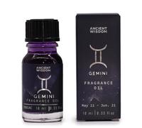 Gemini Zodiac Fragrance Oil - 10ml Oriental Tigers Eye with Bio Glitter - Celestial Energy Enhancer for Mental Agility & Confidence