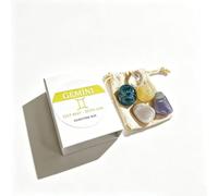 Gemini Zodiac Gemstone Box Set, 21st May - 20th Jun | 5 Tumbled Crystals, Includes Drawstring Pouch, Zodiac Star Sign, Crystal Healing Set, Collector's Gift Box