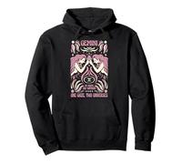 Gemini Zodiac One Gaze Two Universes Astrology Art Pullover Hoodie