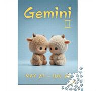Gemini Zodiac Sign - Astrology For Kids Jigsaw Puzzle, 1000 Piece