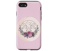 Gemini Zodiac Sign Floral Twins Astrology Art Case for iPhone SE (2020) / 7/8