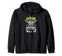 Gemini Zodiac Sign May 22 Funny Horoscope Astrology Zip Hoodie