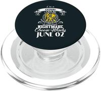 Gemini Zodiac Sign Women Man Birthday June 02 I'm Gemini PopSockets PopGrip for MagSafe