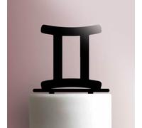 Gemini Zodiac SymbolAcrylic Cake Topper 3mm Thick Premium Laser Cut Cake Decoration for Birthday, Wedding, Baby Shower & Party Cakes Durable Reusable