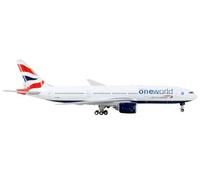GeminiJets Boeing 777-200ER Commercial Aircraft British Airways - OneWorld White 1/400 Diecast Model Airplane
