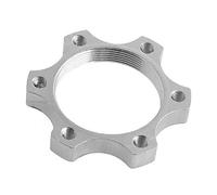 Geminimall Bicycle Bike Freewheel Threaded Hubs Disk Disc Aluminium Alloy Brake Rotor 6 Bolt Flange Adapter for Disc Brake Rotor, for Road Bike, Mountain Bike, MTB, BMX 48mm