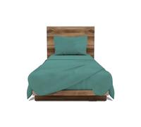 GEMITEX Bed Set Made in Italy in 100% Cotton, Plain Colour, Single, Cotton Line, Brass Colour, with Anti-Pilling and Hypoallergenic Treatment