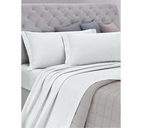 GEMITEX Complete Bed Set Made in Italy Flannelette in 100% Cotton, Enjoy, Line Design, Plain Light Grey, with Anti-Pilling, Winter Treatment, Warm and Save on Heating!
