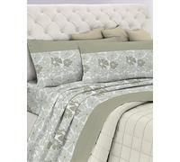 GEMITEX Cotton Bed Set, 100% Breathable Cotton Free of Harmful Substances, Certified Quality Standard 100 by OEKO-TEX Confidence in Textile, Double Bed, G25/Taupe, Designed in Italy