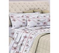 GEMITEX Cotton Bed Set, 100% Breathable Cotton Free of Harmful Substances, Certified Quality Standard 100 by OEKO-TEX Confidence in Textile, Double Bed, G21/Pink, Designed in Italy